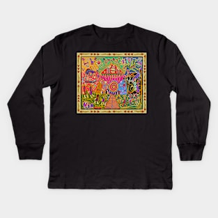 Shaman Tribal Spirits Dreaming Kids Long Sleeve T-Shirt